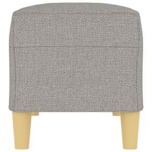 Lavice světle šedá 100 x 35 x 41 cm textil - obrázek 4