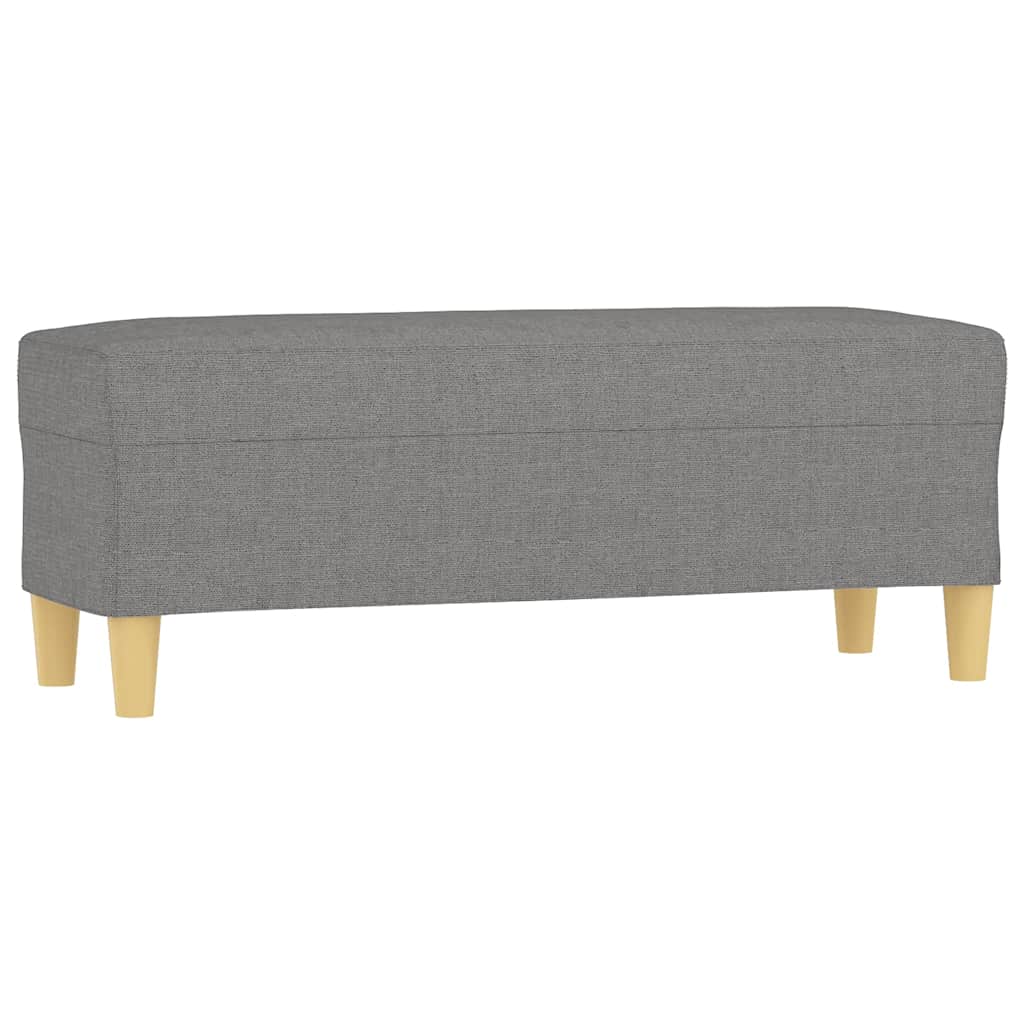 vidaXL Lavice tmavě šedá 100 x 35 x 41 cm textil