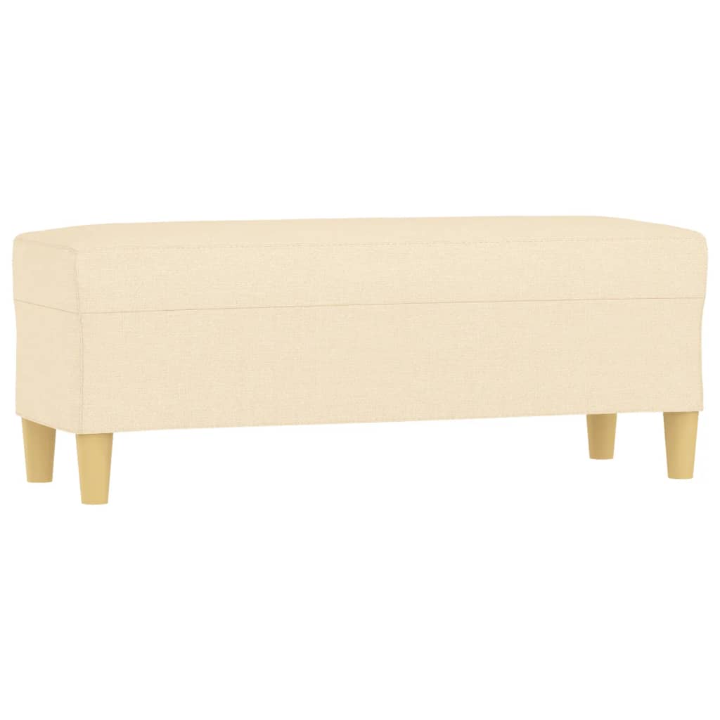vidaXL Lavice krémová 100 x 35 x 41 cm textil