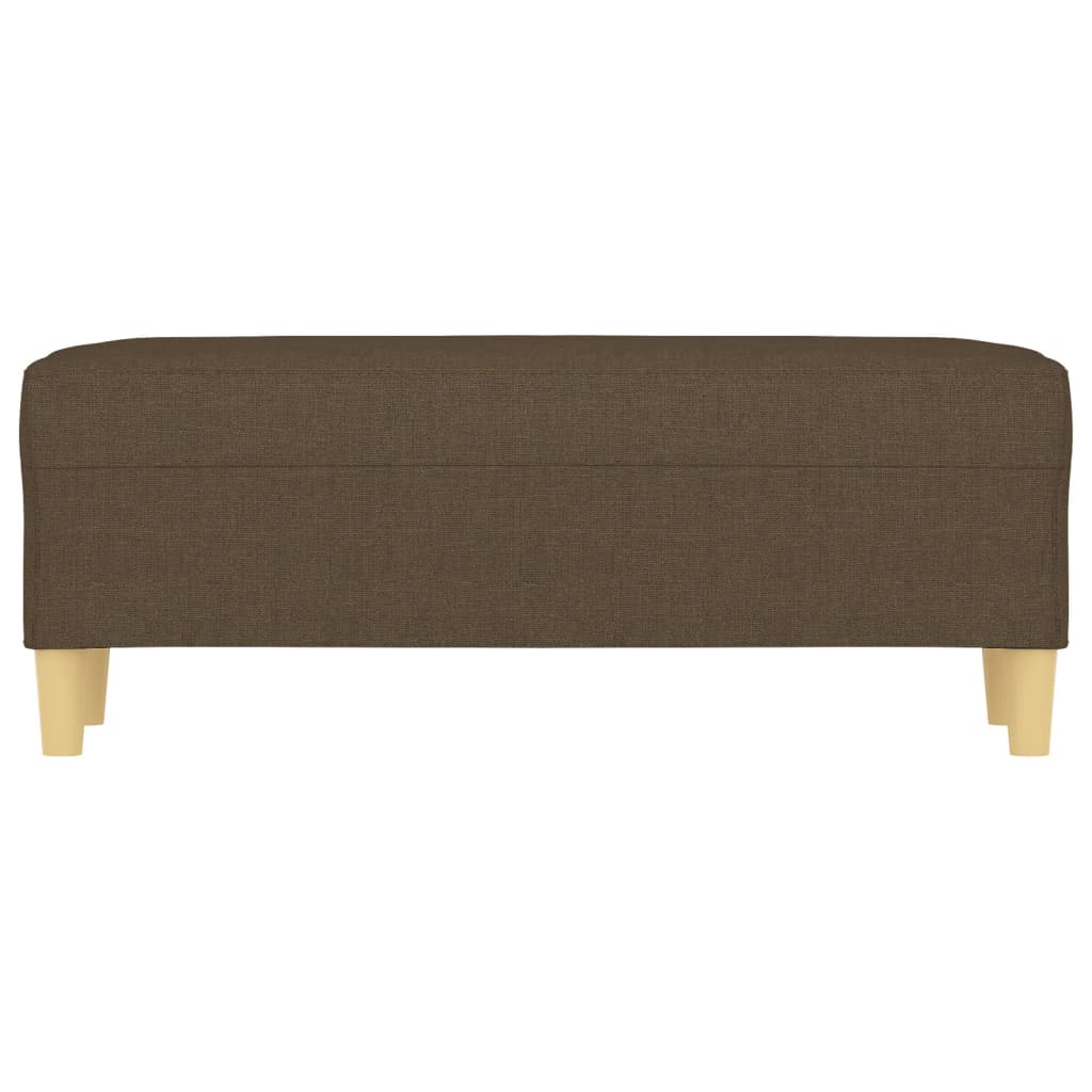 vidaXL Bankje 100x35x41 cm stof bruin afbeelding