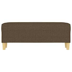 Lavice hnědá 100 x 35 x 41 cm textil - obrázek 3
