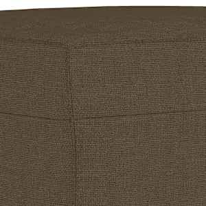 Lavice hnědá 100 x 35 x 41 cm textil - obrázek 5
