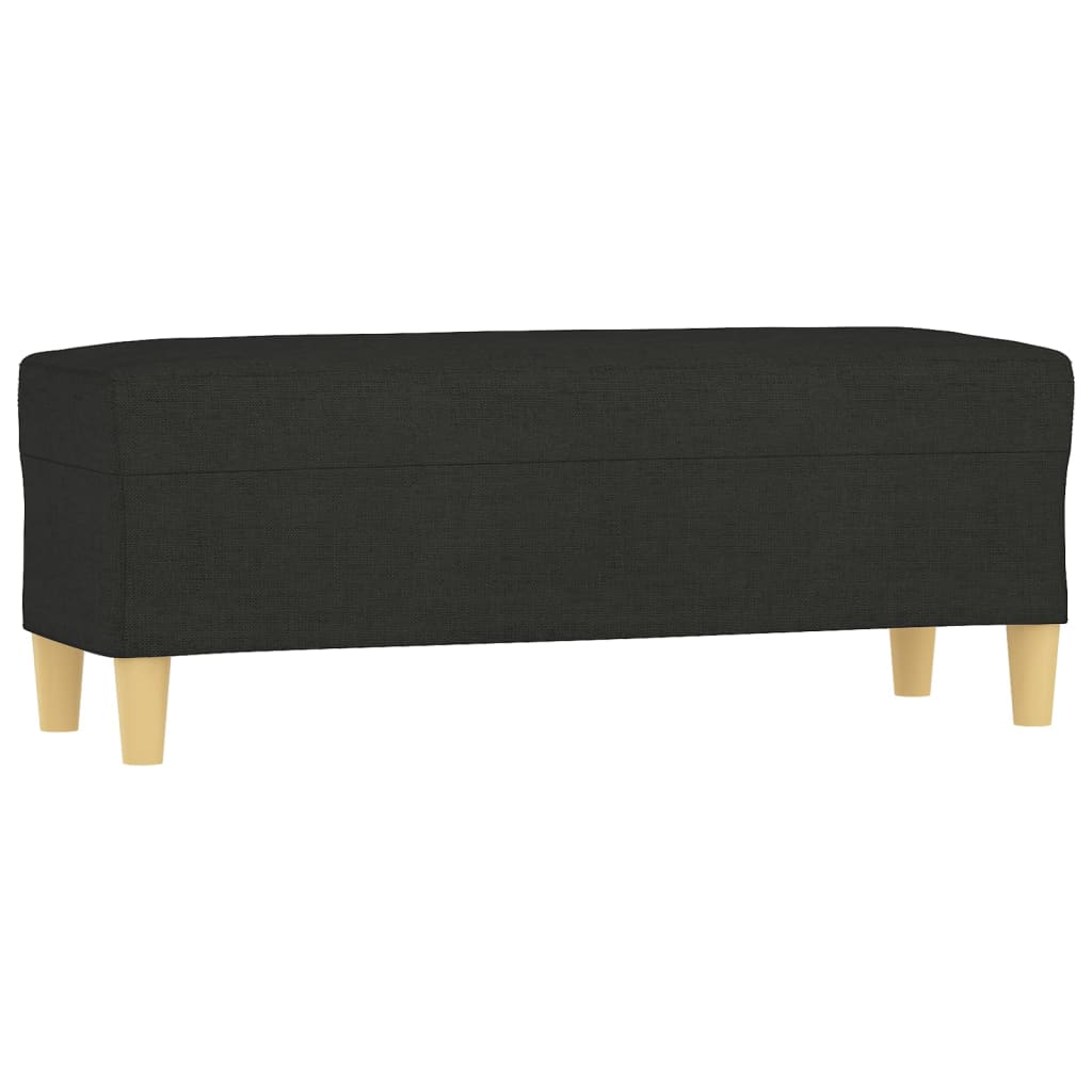vidaXL Lavice černá 100 x 35 x 41 cm textil