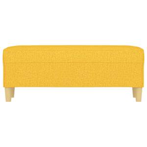 Lavice světle žlutá 100 x 35 x 41 cm textil - obrázek 3