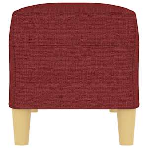 Lavice vínová 100 x 35 x 41 cm textil - obrázek 4