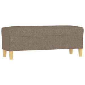 Lavice taupe 100 x 35 x 41 cm textil - obrázek 2