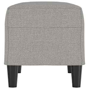 Lavice světle šedá 70 x 35 x 41 cm textil - obrázek 4