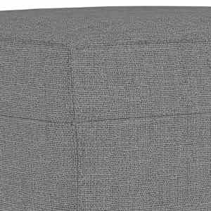 Lavice tmavě šedá 70x35x41 cm textil - obrázek 5