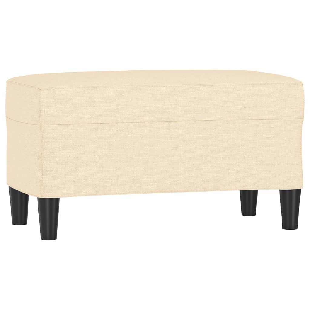 vidaXL Lavice krémová 70 x 35 x 41 cm textil