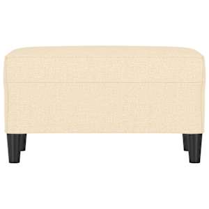 Lavice krémová 70 x 35 x 41 cm textil - obrázek 3