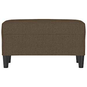 Lavice hnědá 70 x 35 x 41 cm textil - obrázek 3