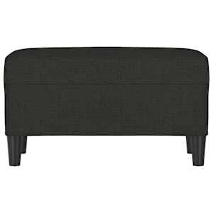 Lavice černá 70 x 35 x 41 cm textil - obrázek 3
