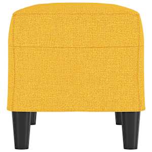 Lavice světle žlutá 70x35x41 cm textil - obrázek 4