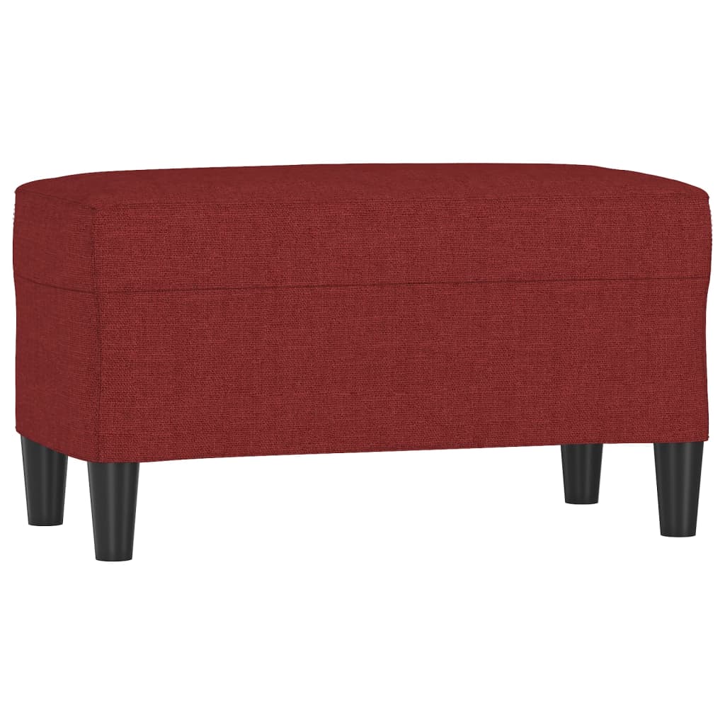 vidaXL Lavice vínová 70x35x41 cm textil