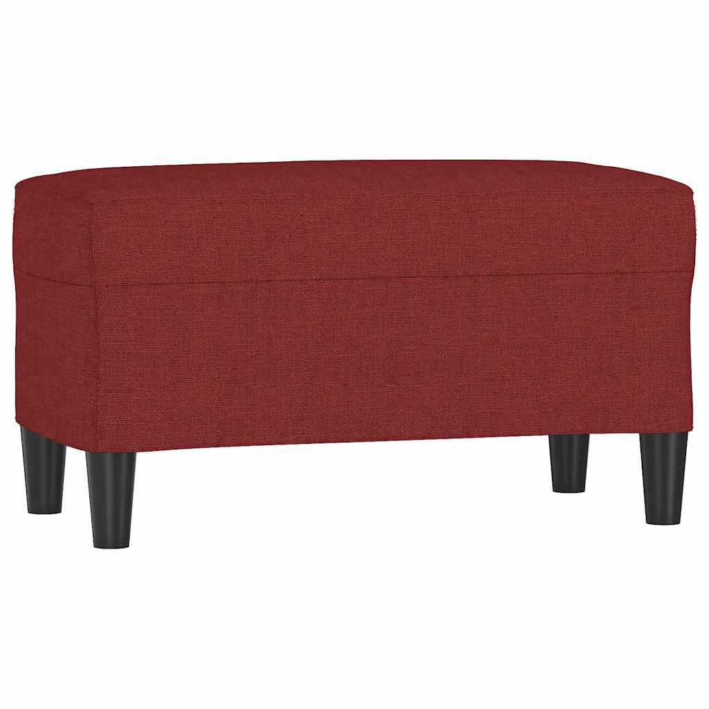vidaXL Lavice vínová 70x35x41 cm textil