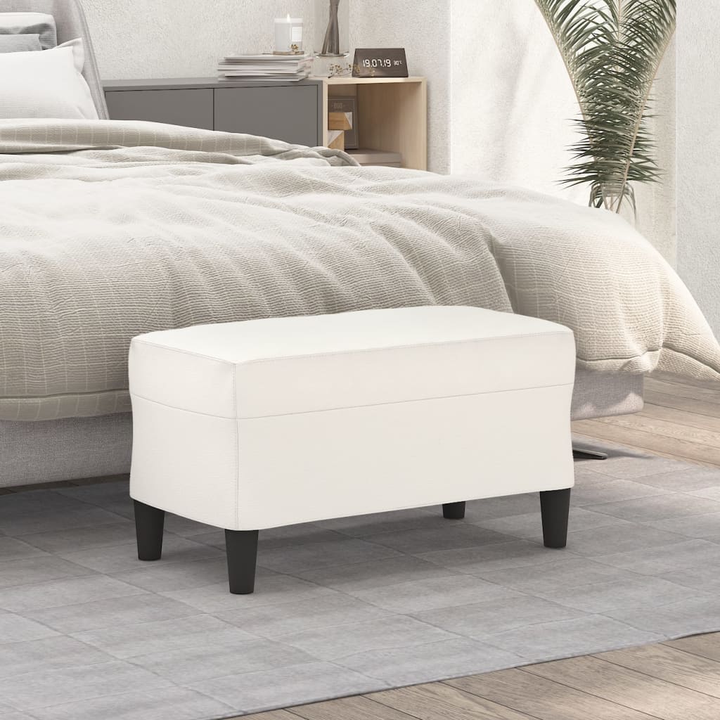 vidaXL Sitzbank Creme 70x35x41 cm Kunstleder