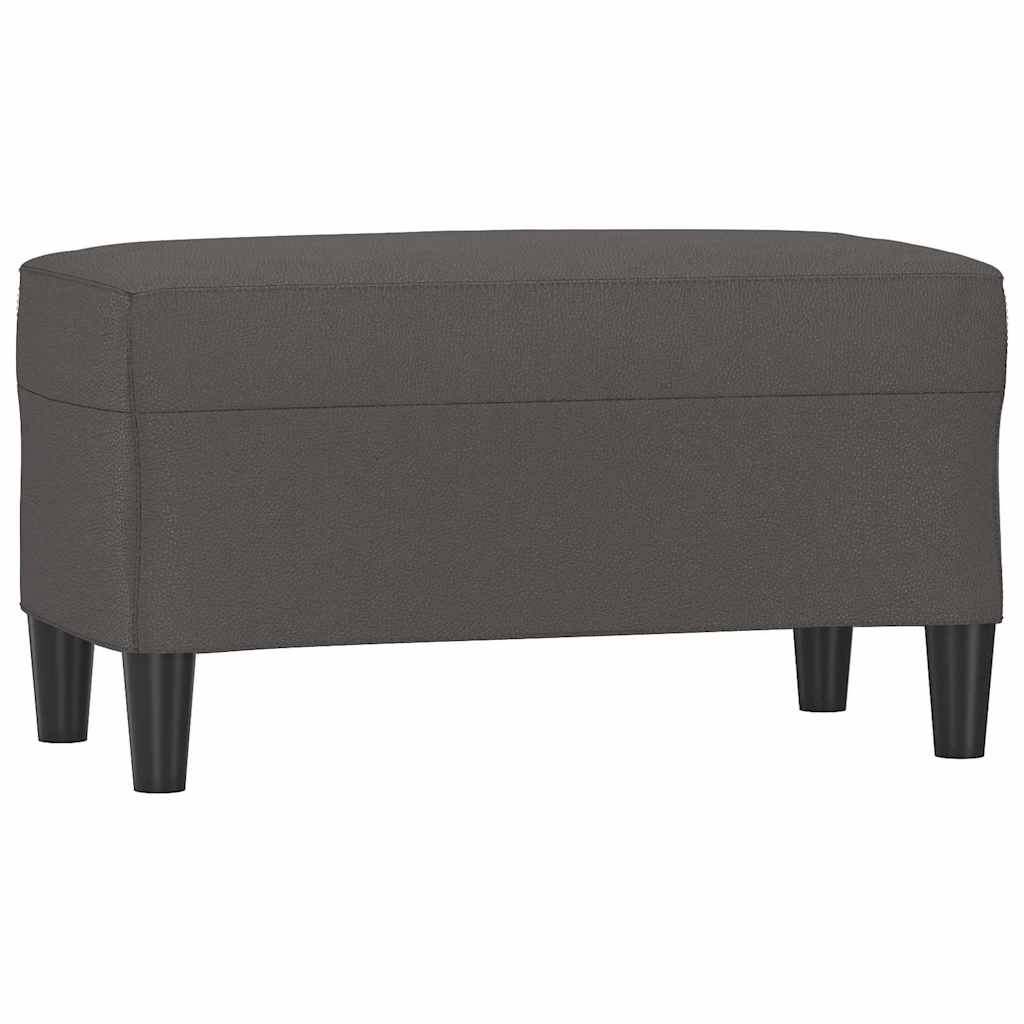 vidaXL Lavice šedá 70x35x41 cm umělá kůže