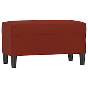 Lavice vínová 70 x 35 x 41 cm umělá kůže - obrázek 2