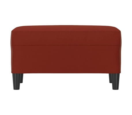 vidaXL Banco de cuero sintético rojo vino tinto 70x35x41 cm