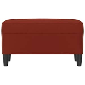 Lavice vínová 70 x 35 x 41 cm umělá kůže - obrázek 3