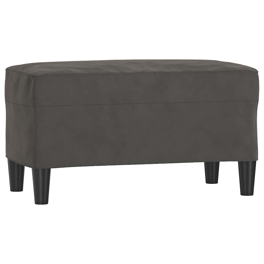 vidaXL Lavice tmavě šedá 70x35x41 cm samet