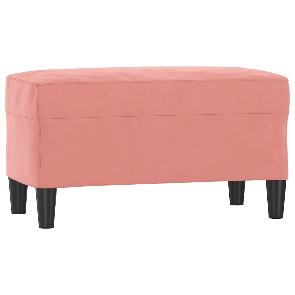 vidaXL Lavice růžová 70 x 35 x 41 cm samet