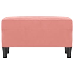 vidaXL Bankje 70x35x41 cm fluweel roze
