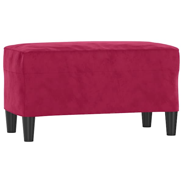 vidaXL pink, veinipunane, 70 x 35 x 41 cm, samet