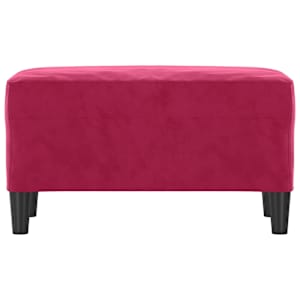 Lavice vínová 70x35x41 cm samet - obrázek 3