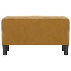 vidaXL Banco de terciopelo marr&oacute;n 70x35x41 cm