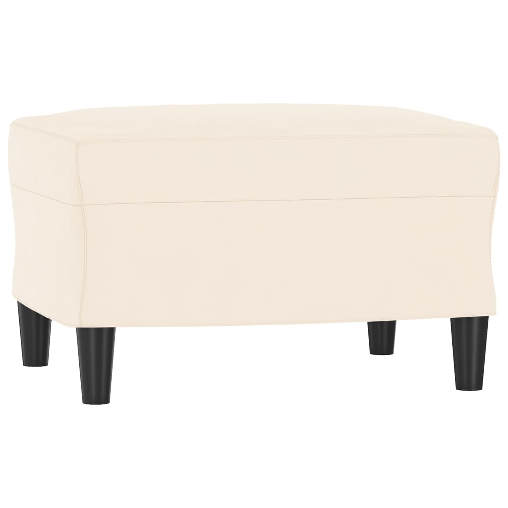 vidaXL Lavice krémová 70 x 35 x 41 cm samet