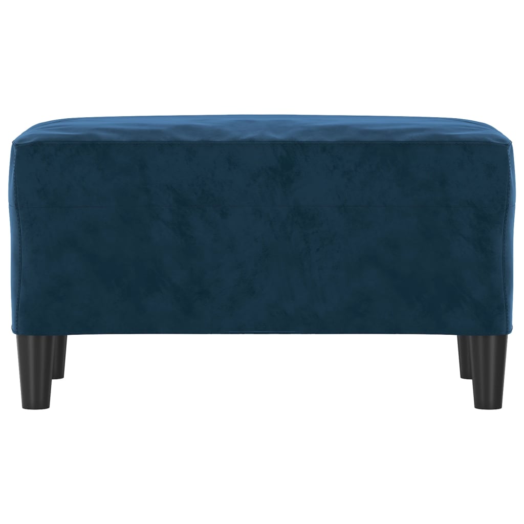 vidaXL Bankje 70x35x41 cm fluweel blauw