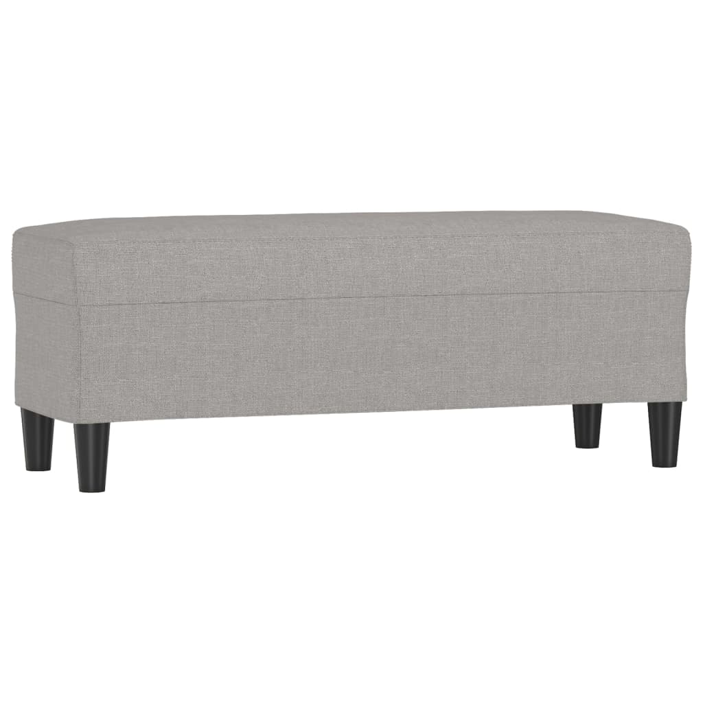 vidaXL Lavice světle šedá 100 x 35 x 41 cm textil