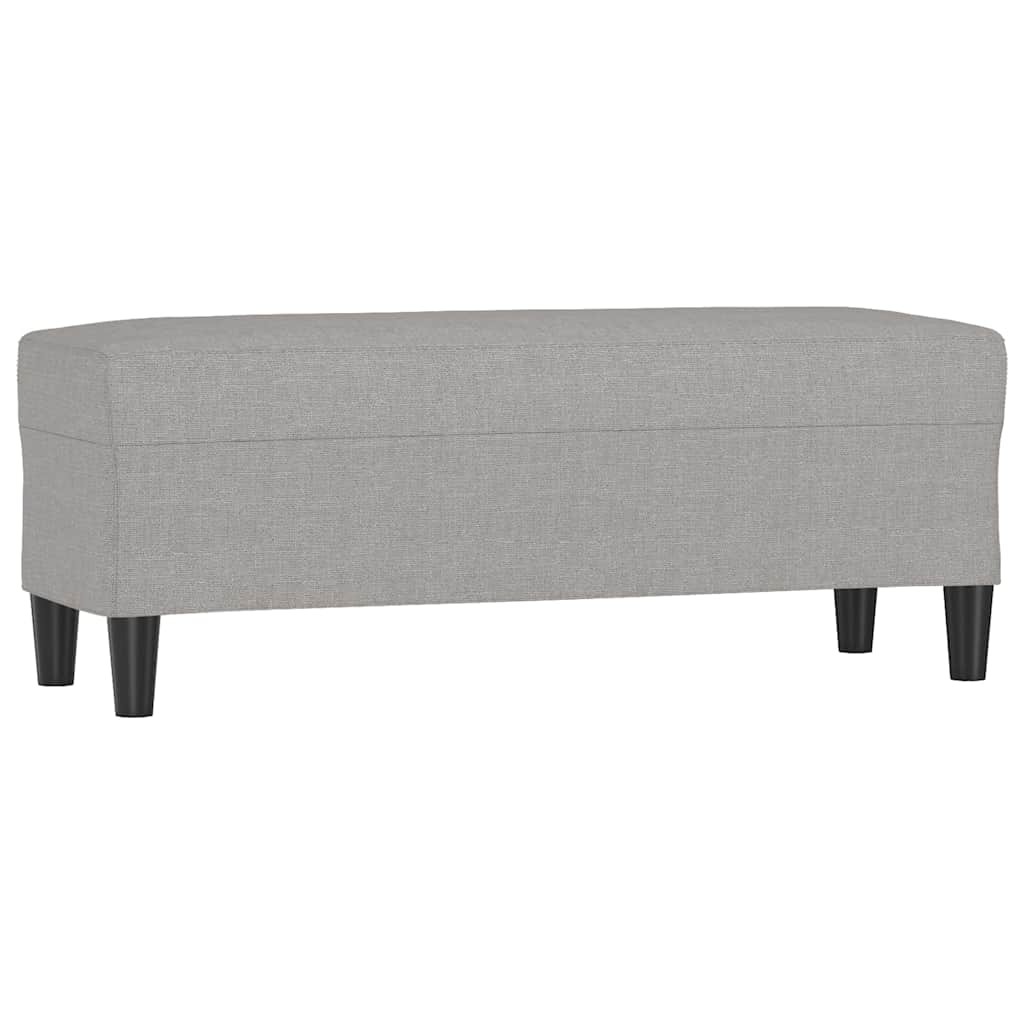 vidaXL Lavice světle šedá 100 x 35 x 41 cm textil