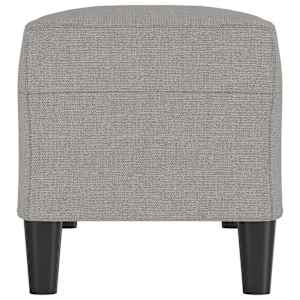 Lavice světle šedá 100 x 35 x 41 cm textil - obrázek 4