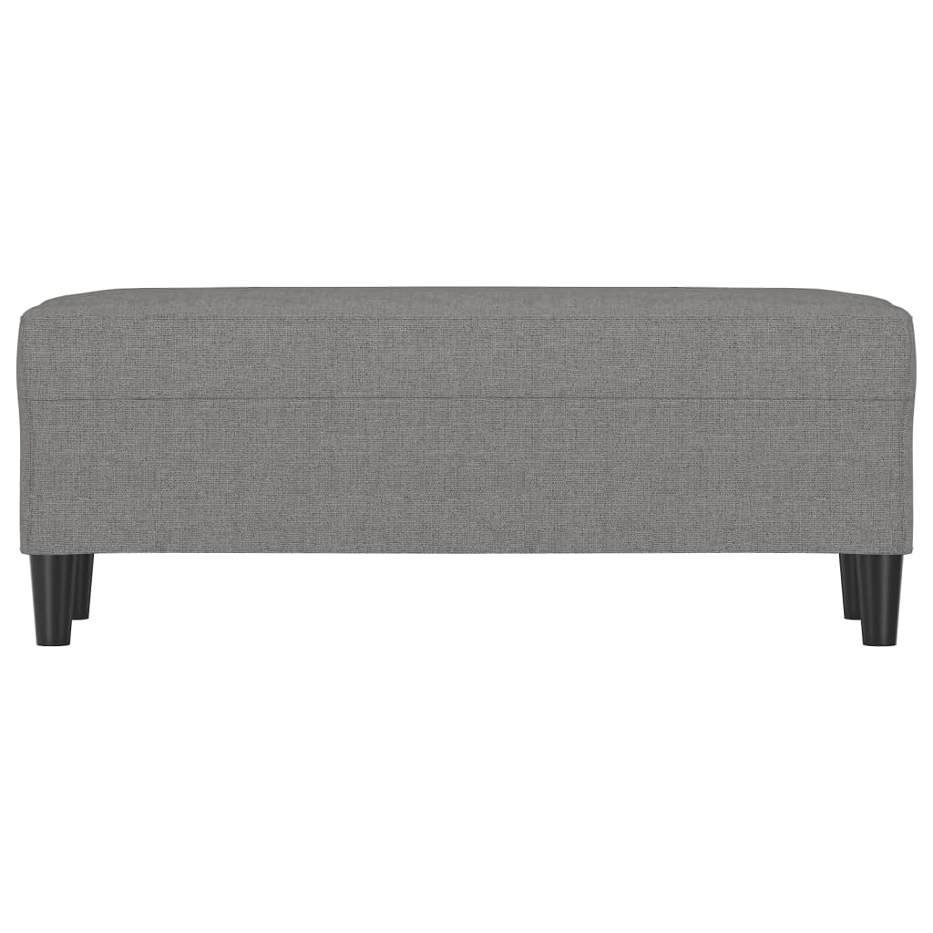 vidaXL Bankje 100x35x41 cm stof donkergrijs afbeelding