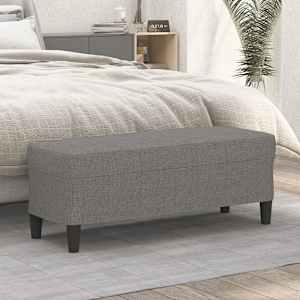 Klop temno siva 100x35x41 cm blago