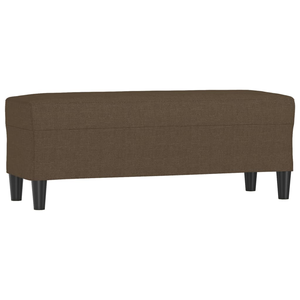 vidaXL Lavice hnědá 100 x 35 x 41 cm textil