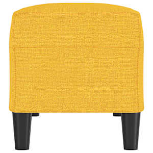 Lavice světle žlutá 100 x 35 x 41 cm textil - obrázek 4