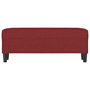 Lavice vínová 100 x 35 x 41 cm textil - obrázek 3