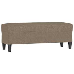 Lavice taupe 100 x 35 x 41 cm textil - obrázek 2
