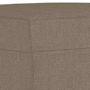 Lavice taupe 100 x 35 x 41 cm textil - obrázek 5