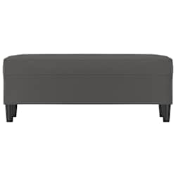 vidaXL Bankje 100x35x41 cm kunstleer grijs
