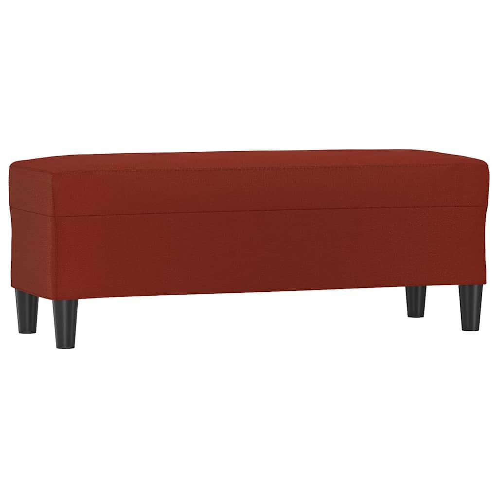 vidaXL Lavice vínová 100x35x41 cm umělá kůže