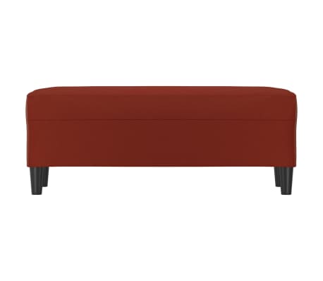 vidaXL Sitzbank Weinrot 100x35x41 cm Kunstleder