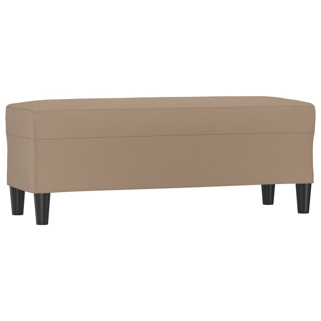 vidaXL Lavice cappuccino 100x35x41 cm umělá kůže