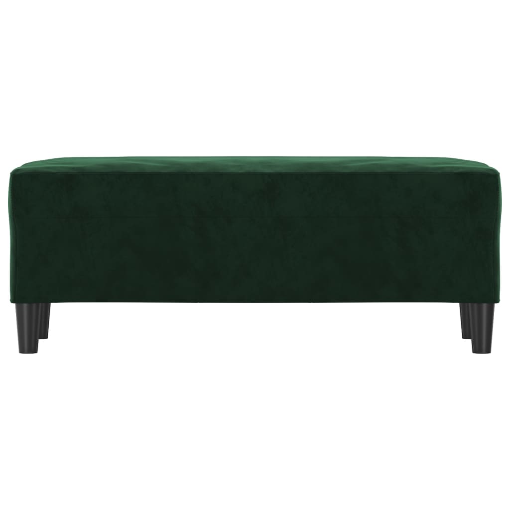 vidaXL Bankje 100x35x41 cm fluweel donkergroen afbeelding
