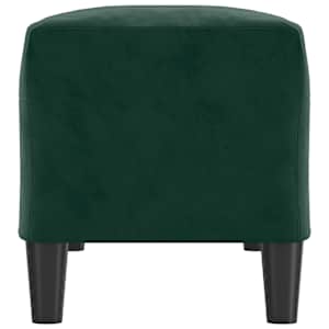 Lavice tmavě zelená 100x35x41 cm samet - obrázek 4