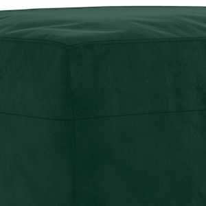 Lavice tmavě zelená 100x35x41 cm samet - obrázek 5