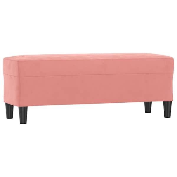 vidaXL pink, roosa, 100x35x41 cm, samet
